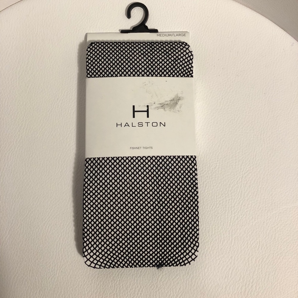 ⬇️Halston fishnet tights NWT